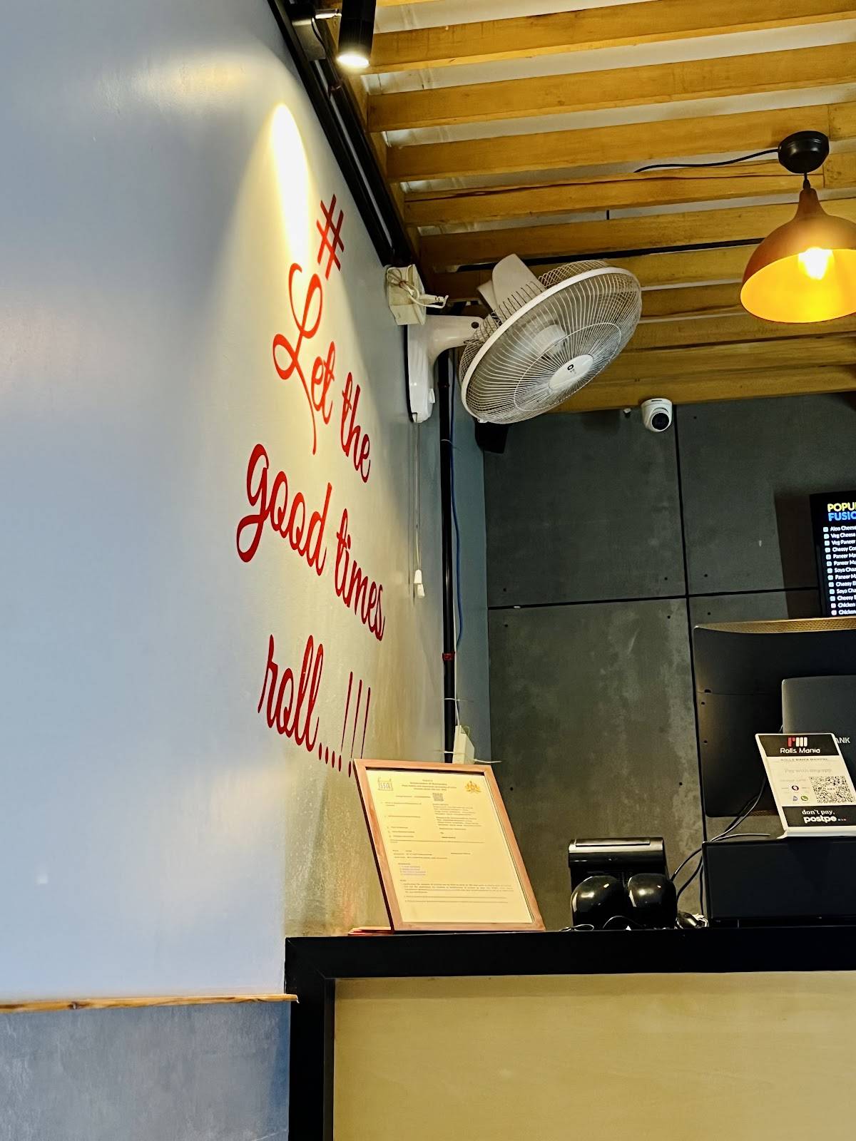 Rolls Mania menu
