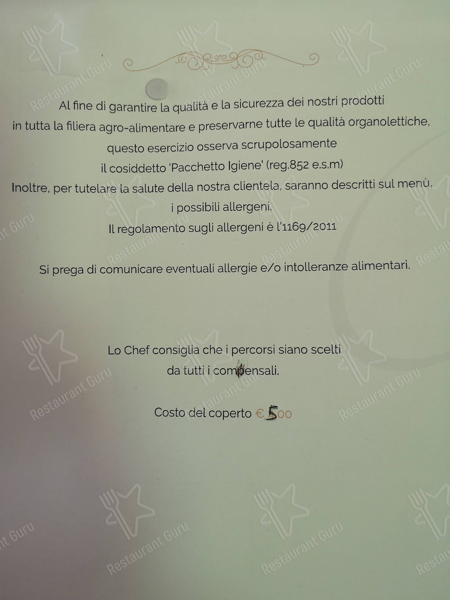 Menu di Ristorante Ruris