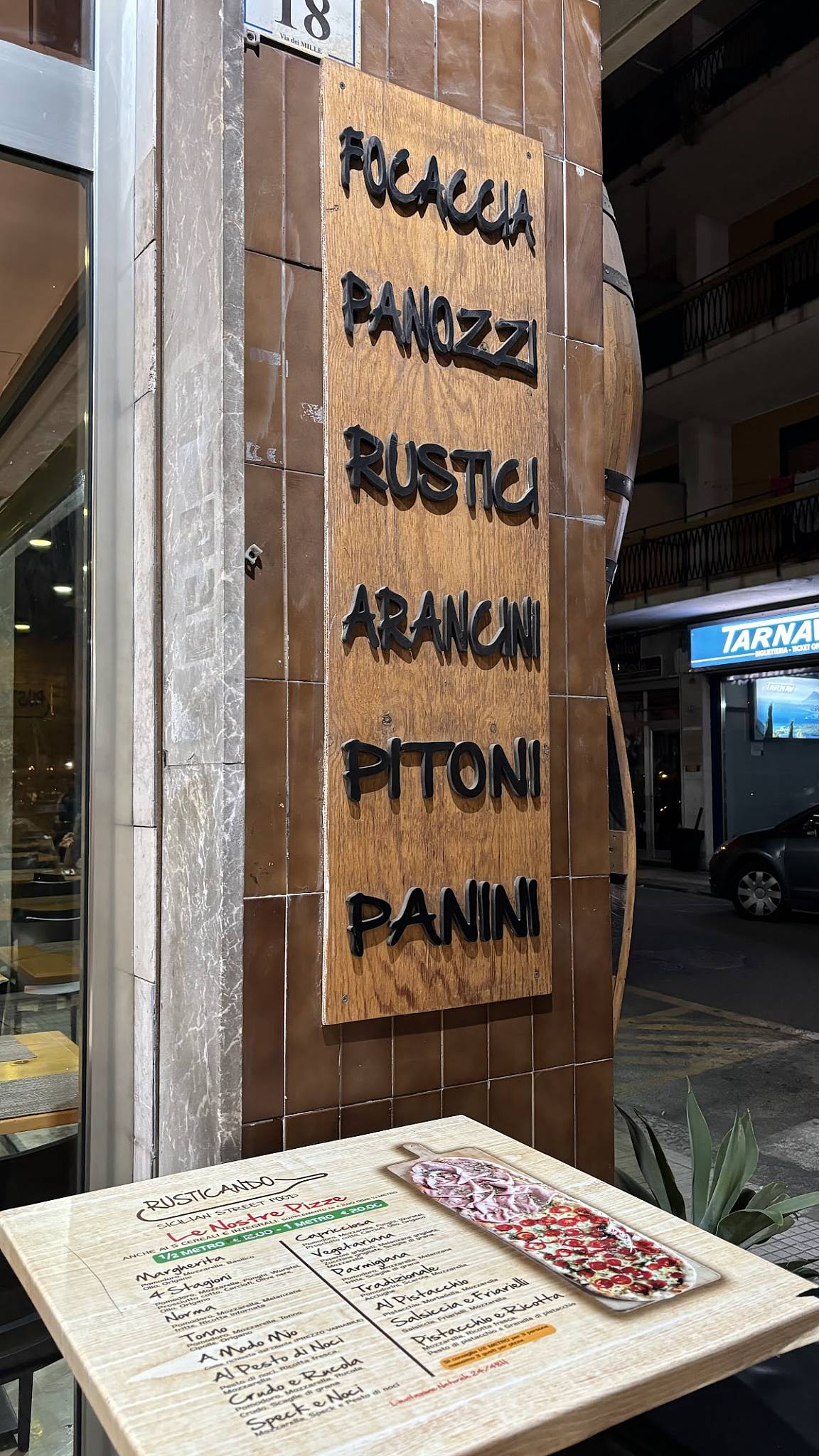 Menu di Rusticando 