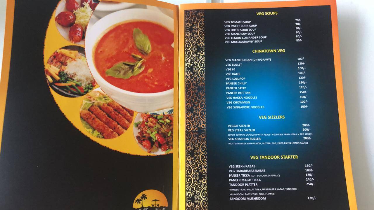 SALT N SAND menu