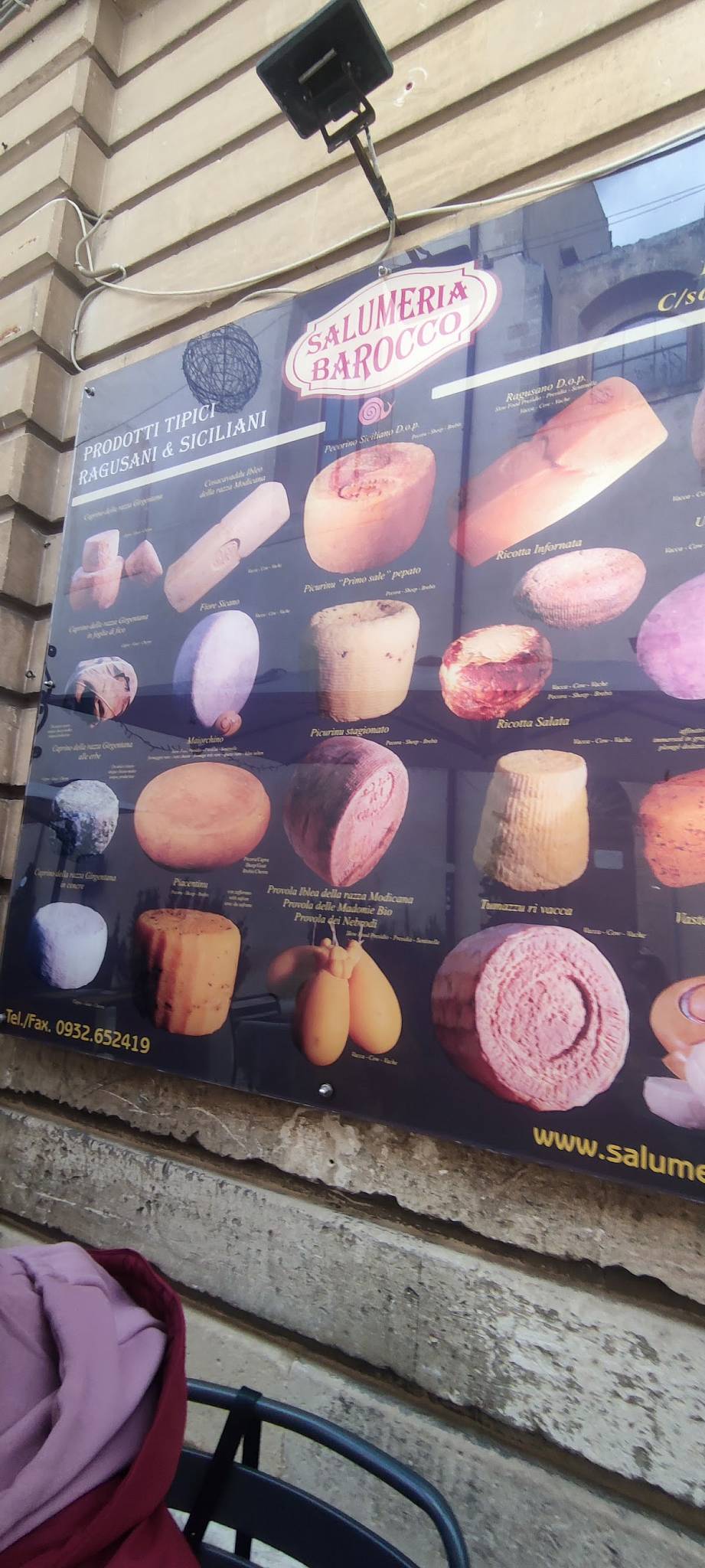 Menu di Salumeria Barocco 