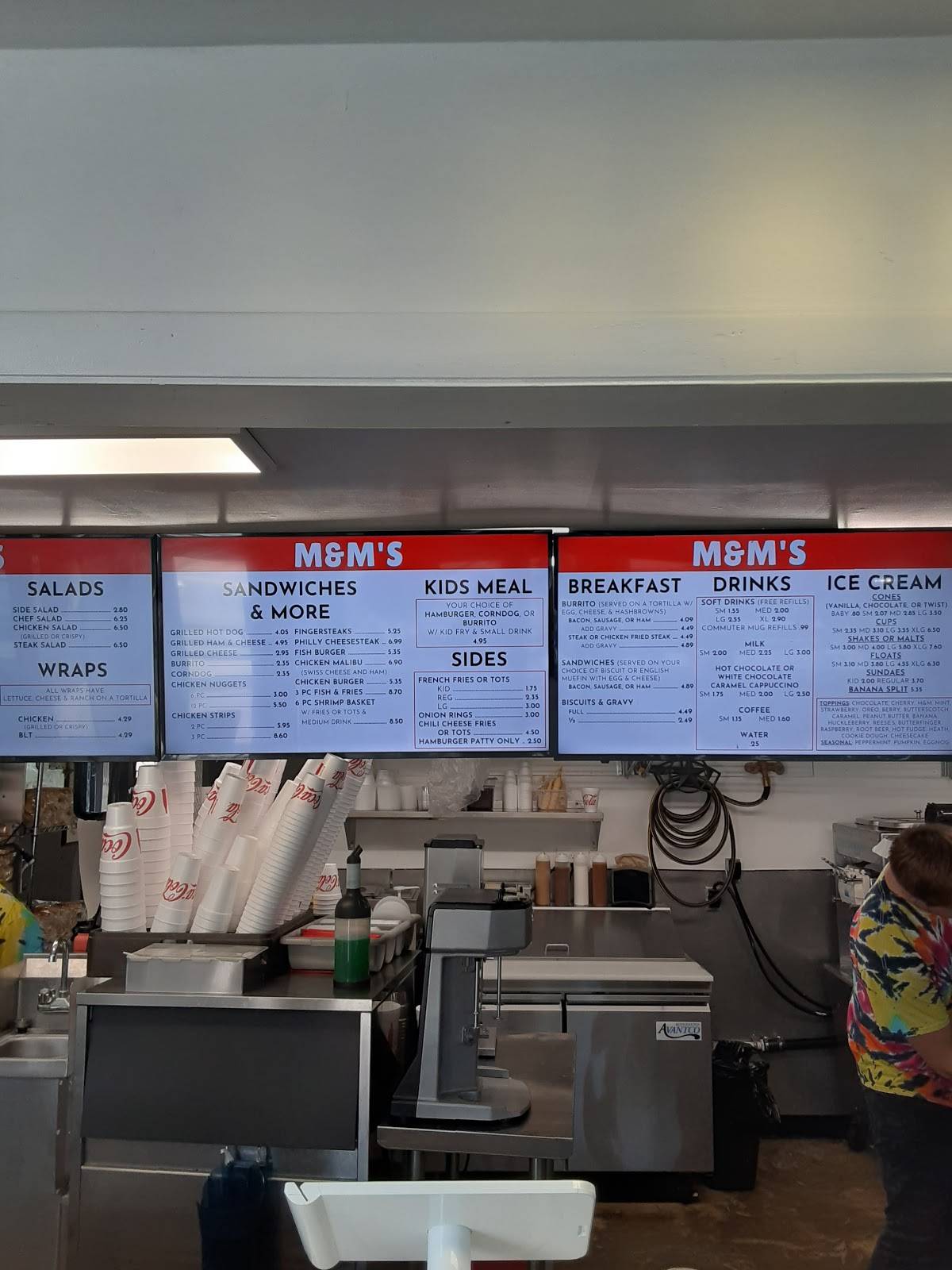 Menu at Shoshone Snack Bar, Shoshone