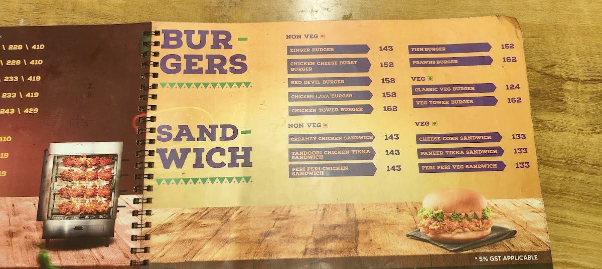 Snackers Republic menu