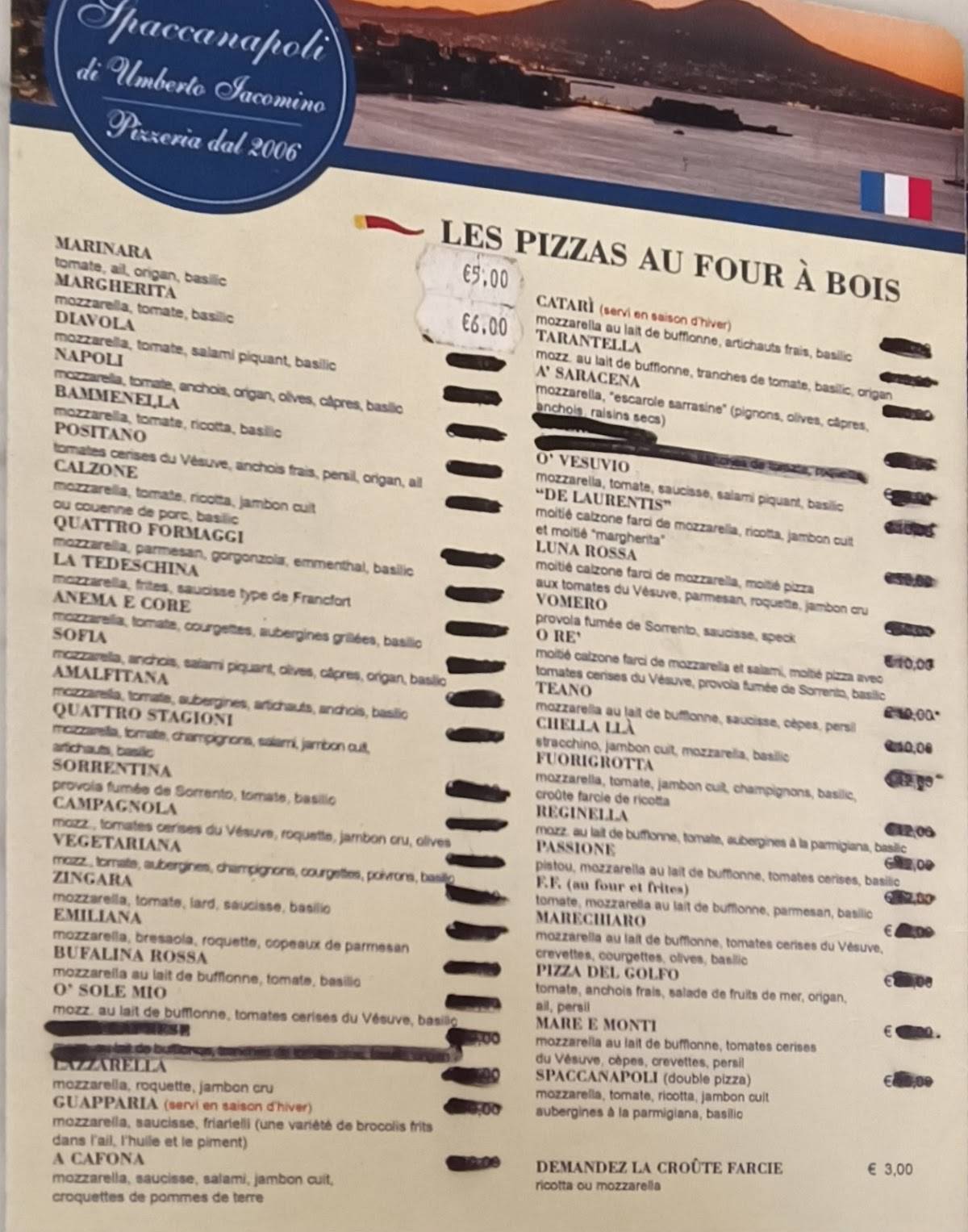 Menu di Spaccanapoli 