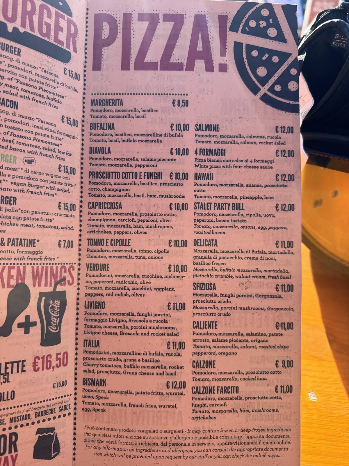 Menu di Ristorante Stalet 