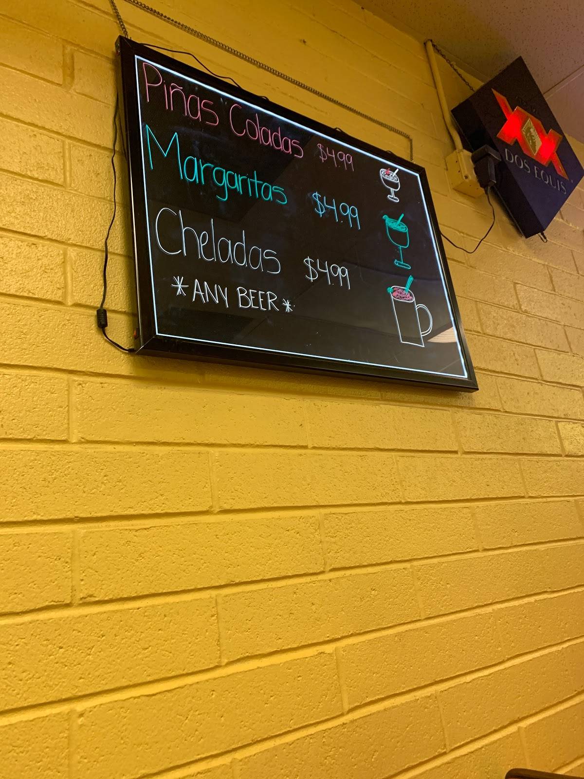 Menu at Taco Salsa restaurant, Yuma, S 4th Ave