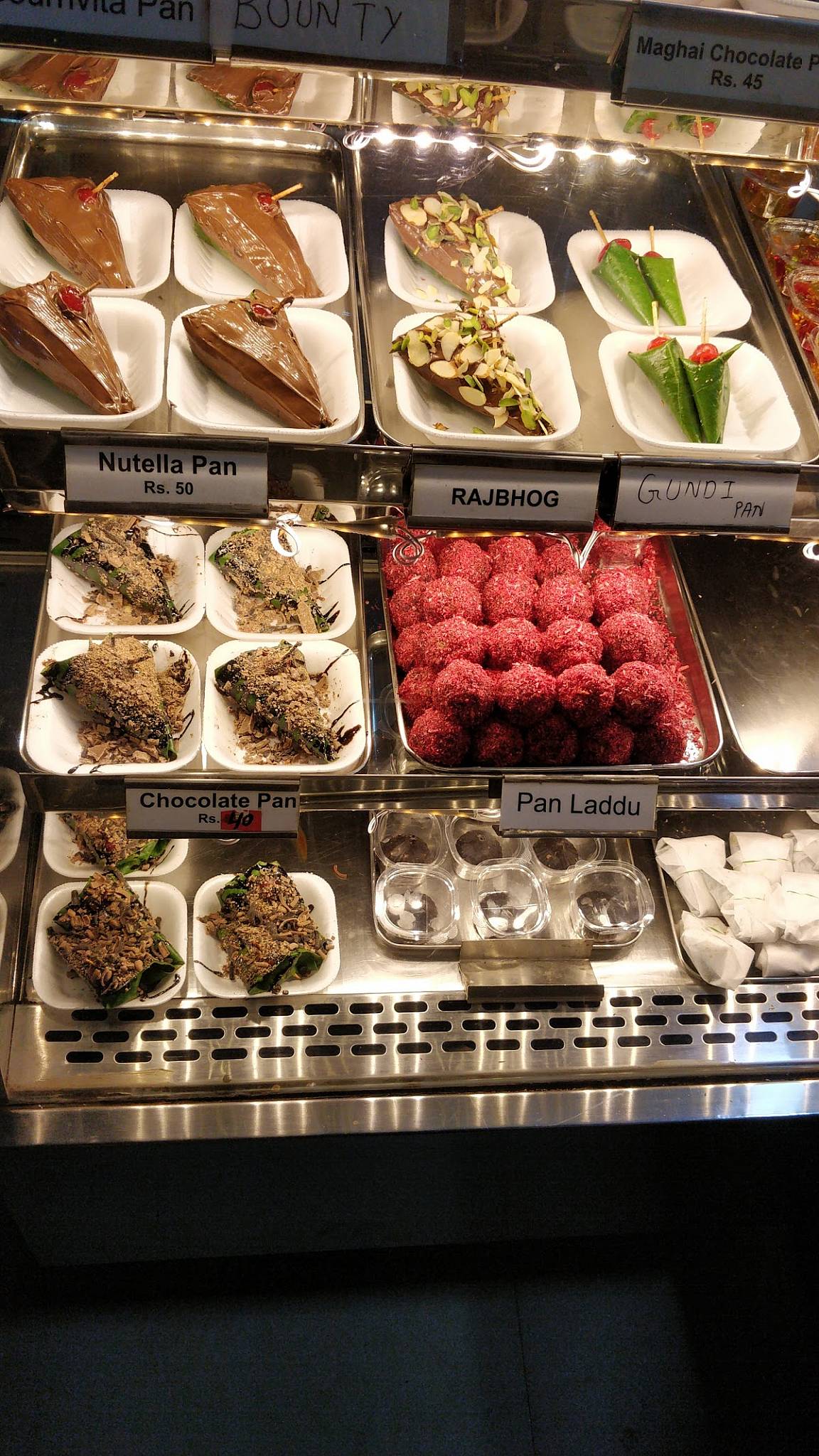 Tambul menu