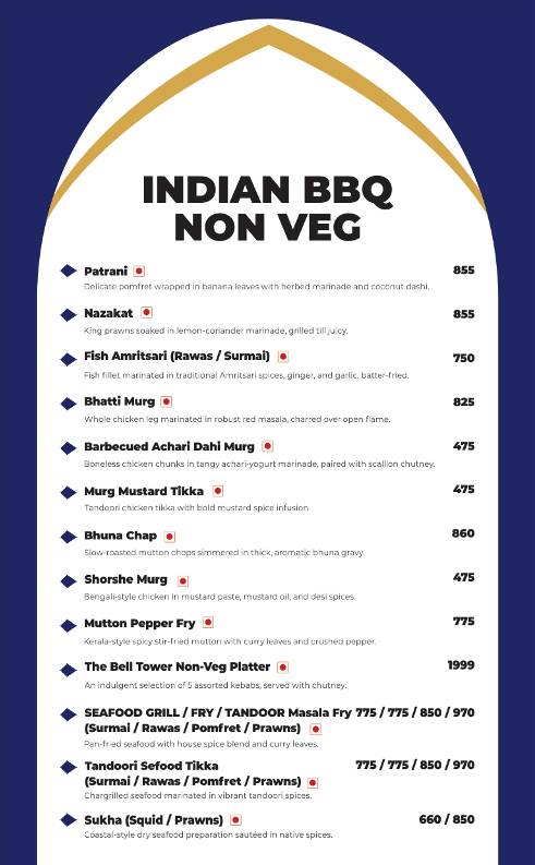 The Bell Tower Hotel & Restaurant menu