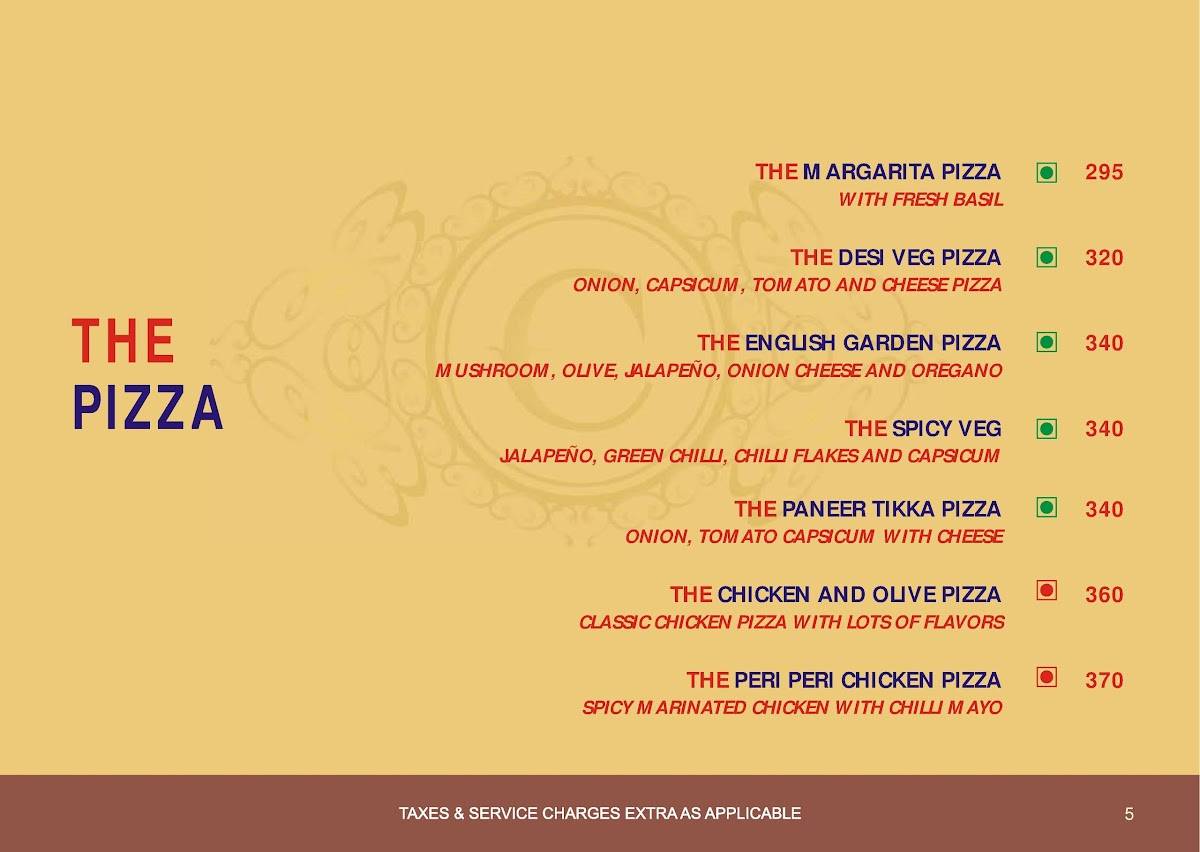 The Chamber - A Family Restaurant menu