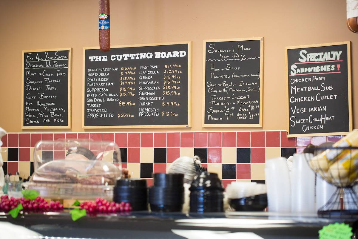 Menu at The Cutting Board Deli Tecumseh, Windsor