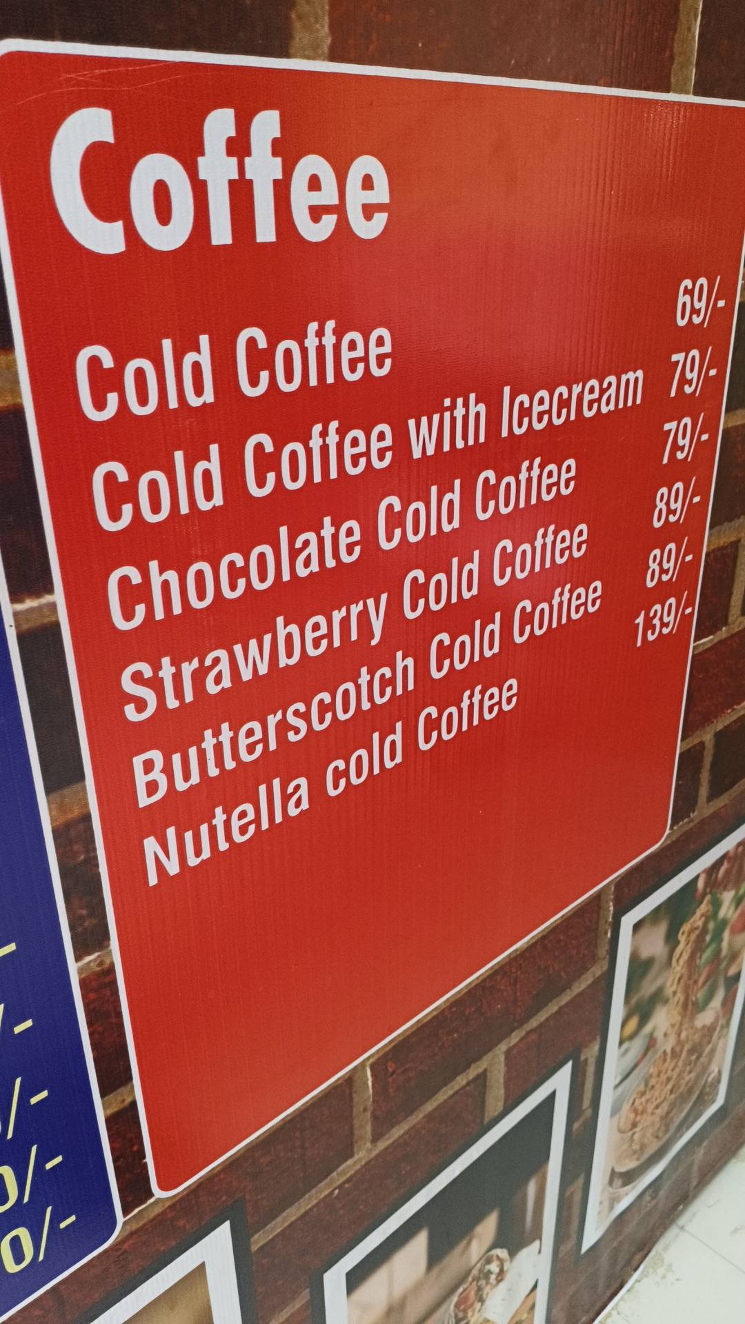 The Food Point Cafe menu