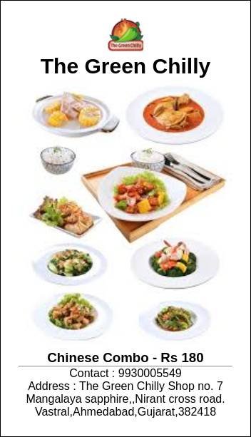 The Green Chilly menu