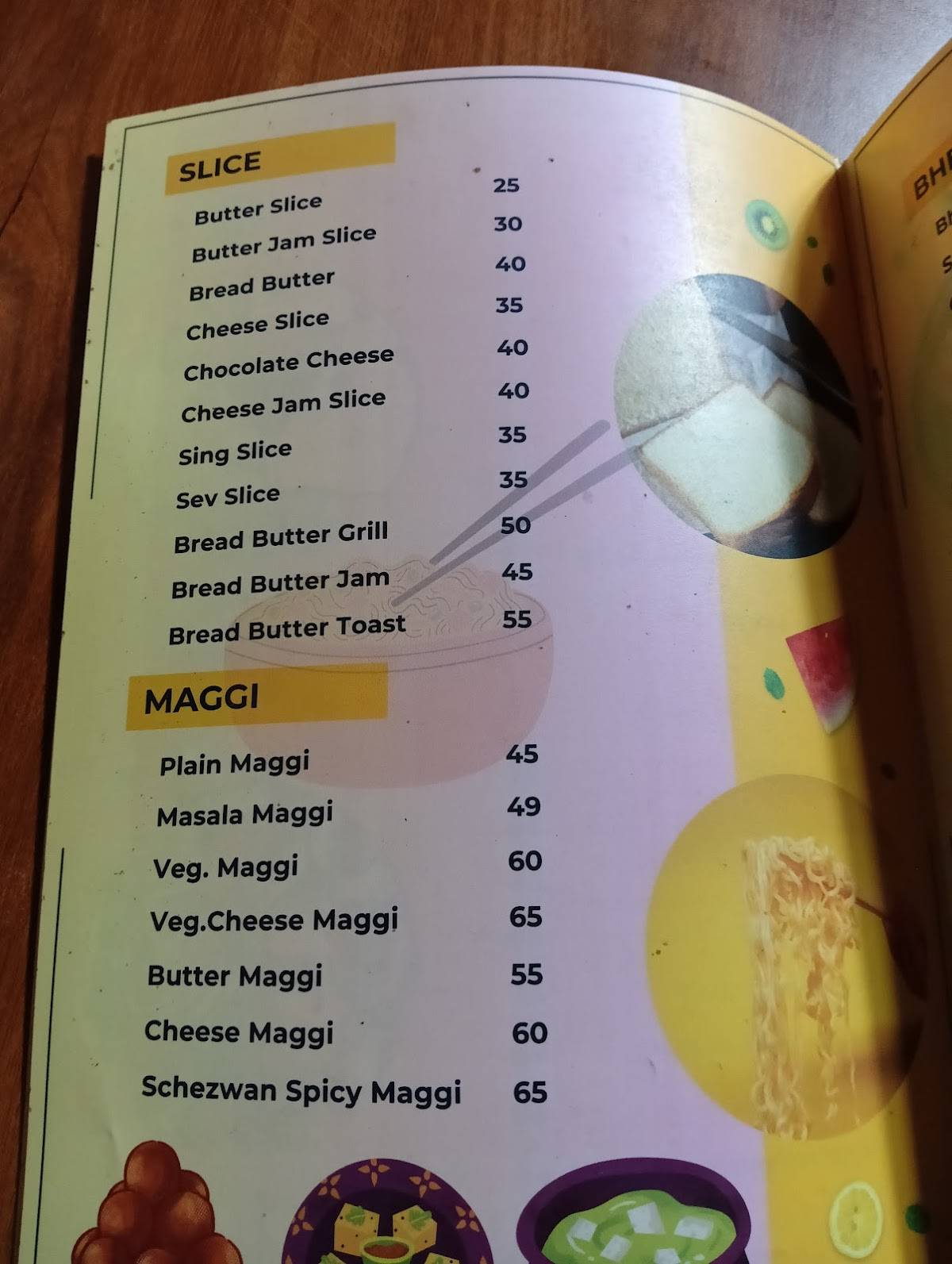 The Kitli Cafe & Restaurant menu