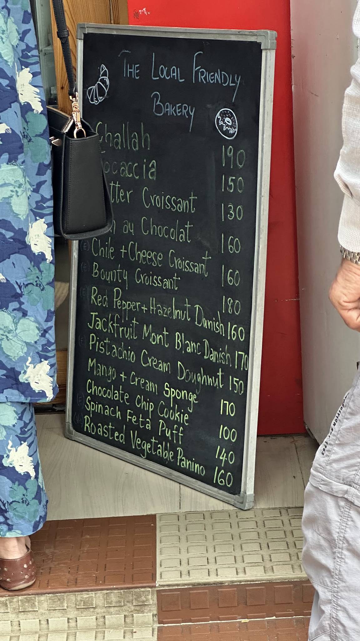 The Local Friendly Bakery menu