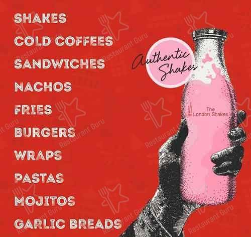The London Shakes Chandigarh menu