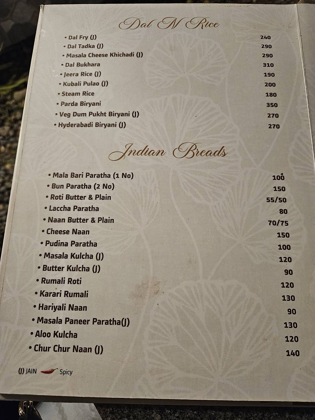 The Pattern - Restro menu