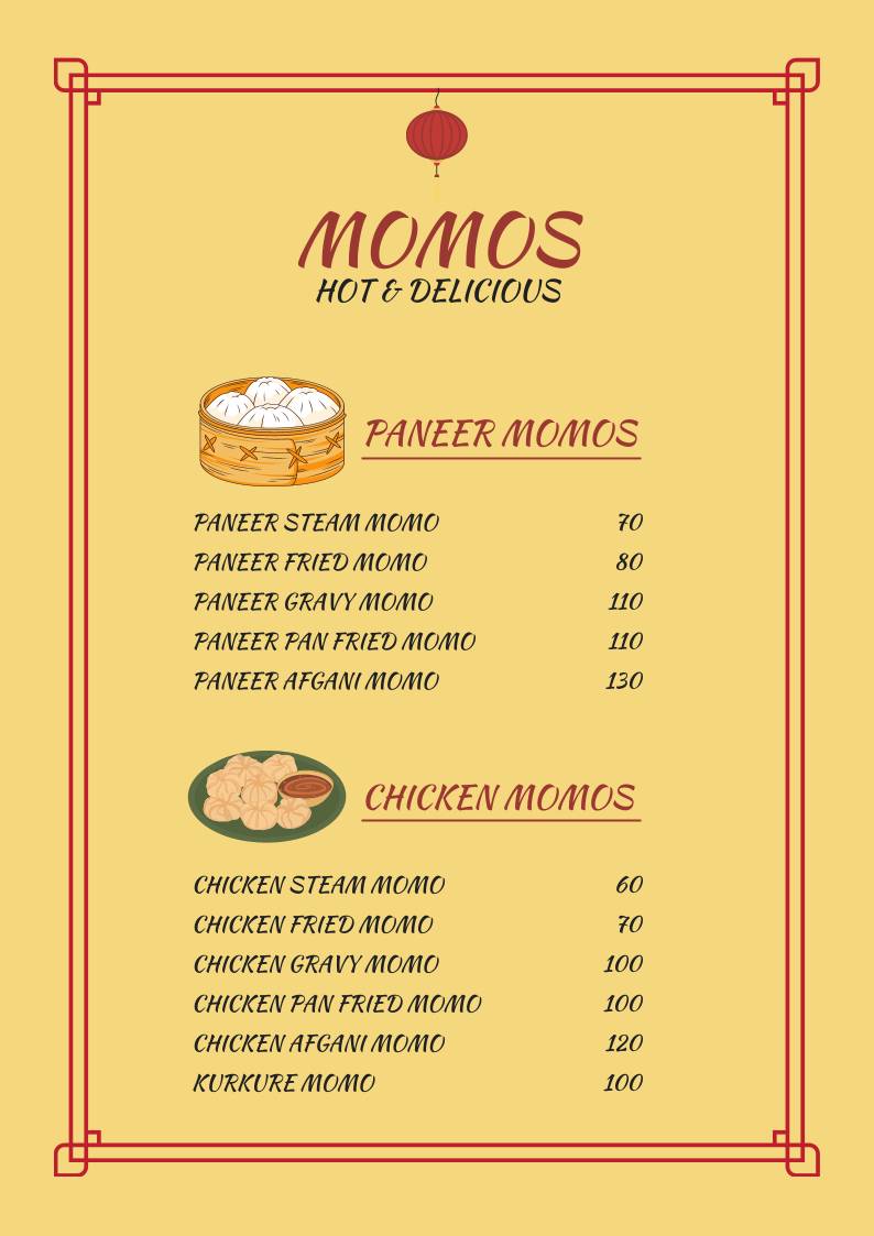 The Photographer's Kitchen menu