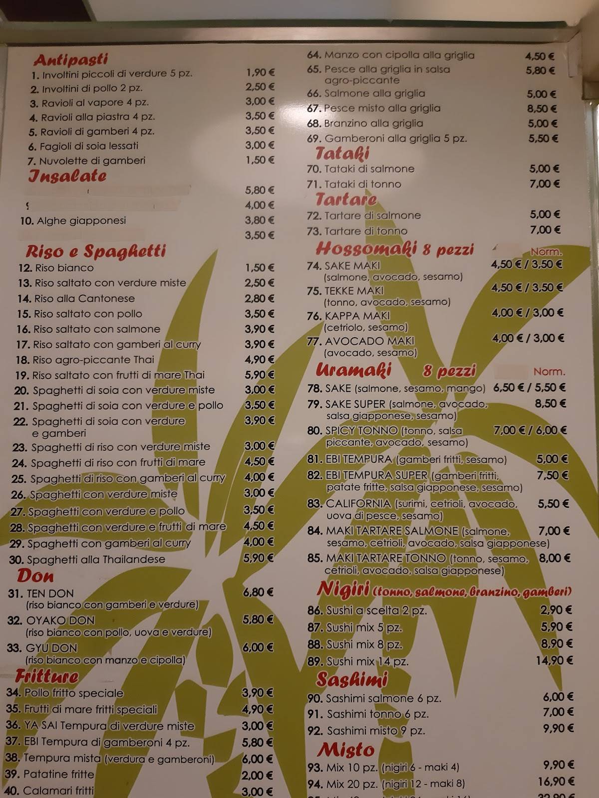 Menu di Ting Ting 