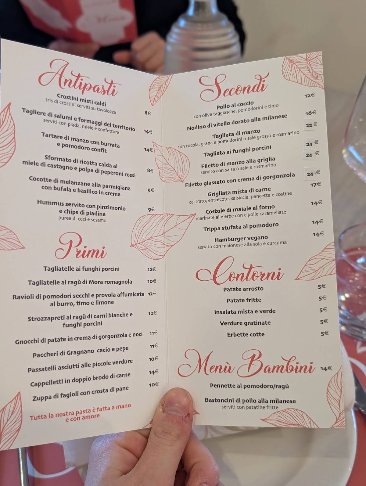 Menu di Trattoria Sonia Lo 