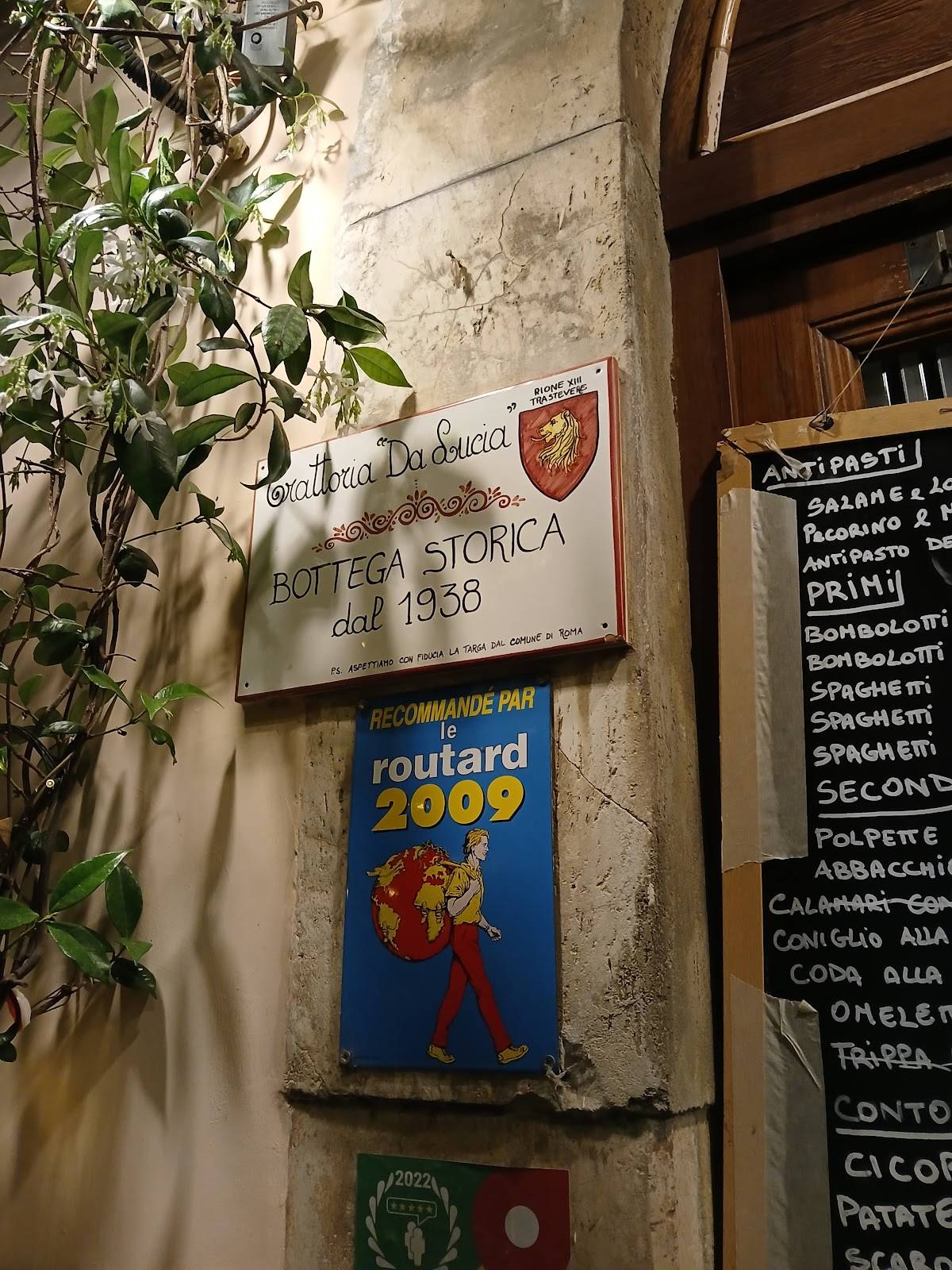 Menu di Trattoria da Lucia 