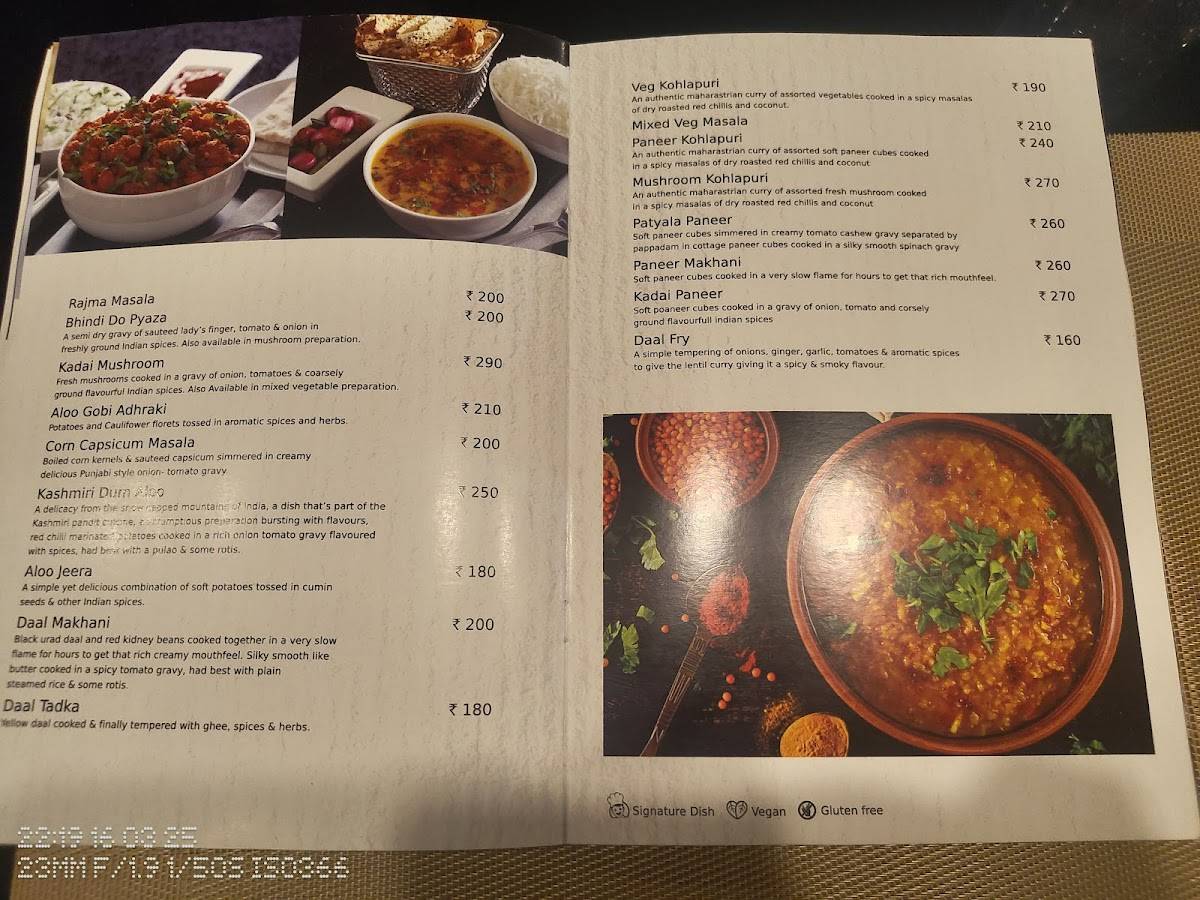 Veg Mantra Restaurant menu