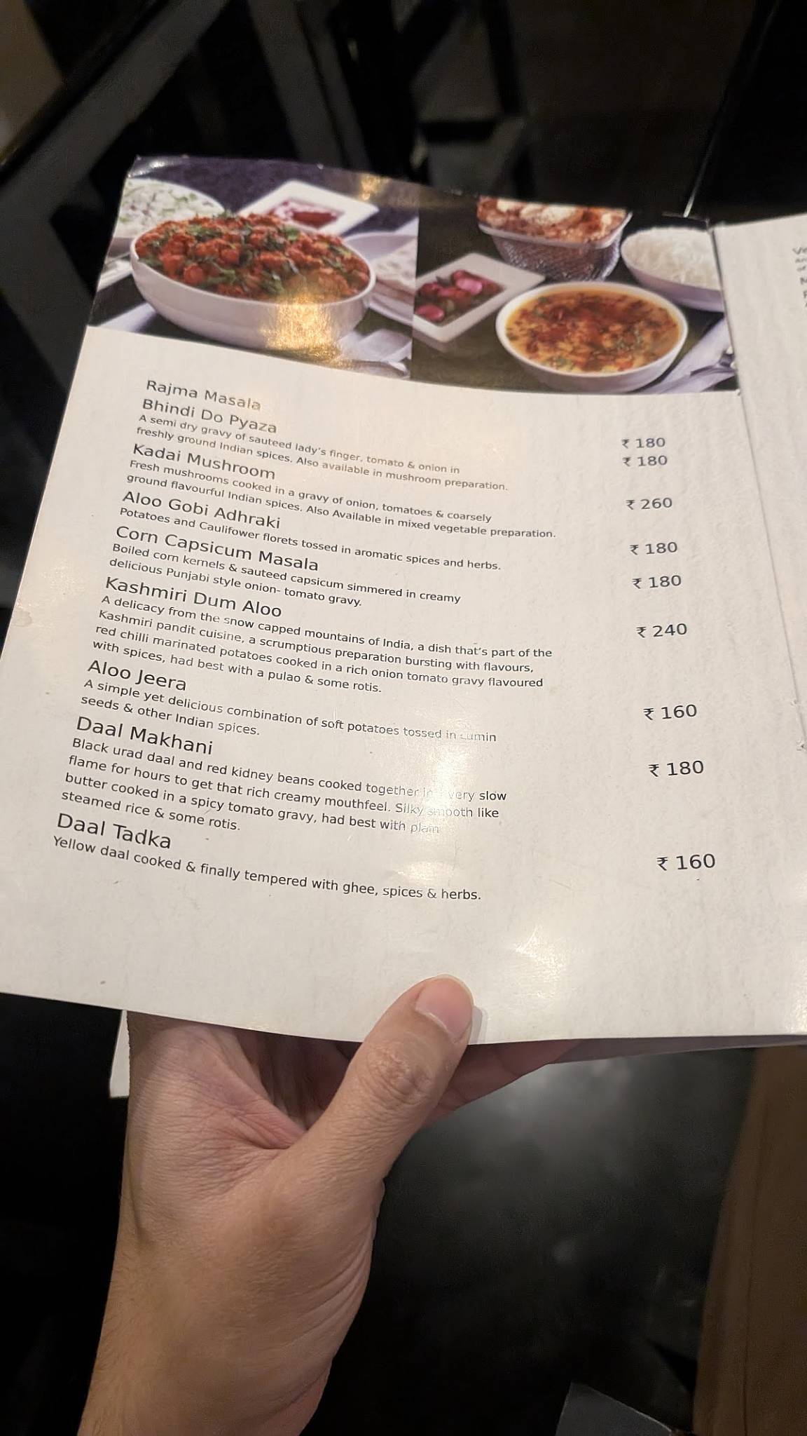 Veg Mantra Restaurant menu