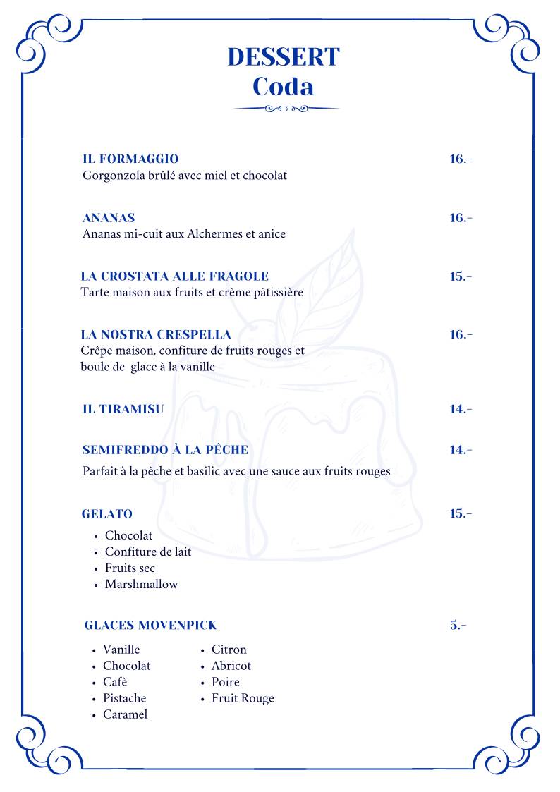 Menu di Viva Voce 