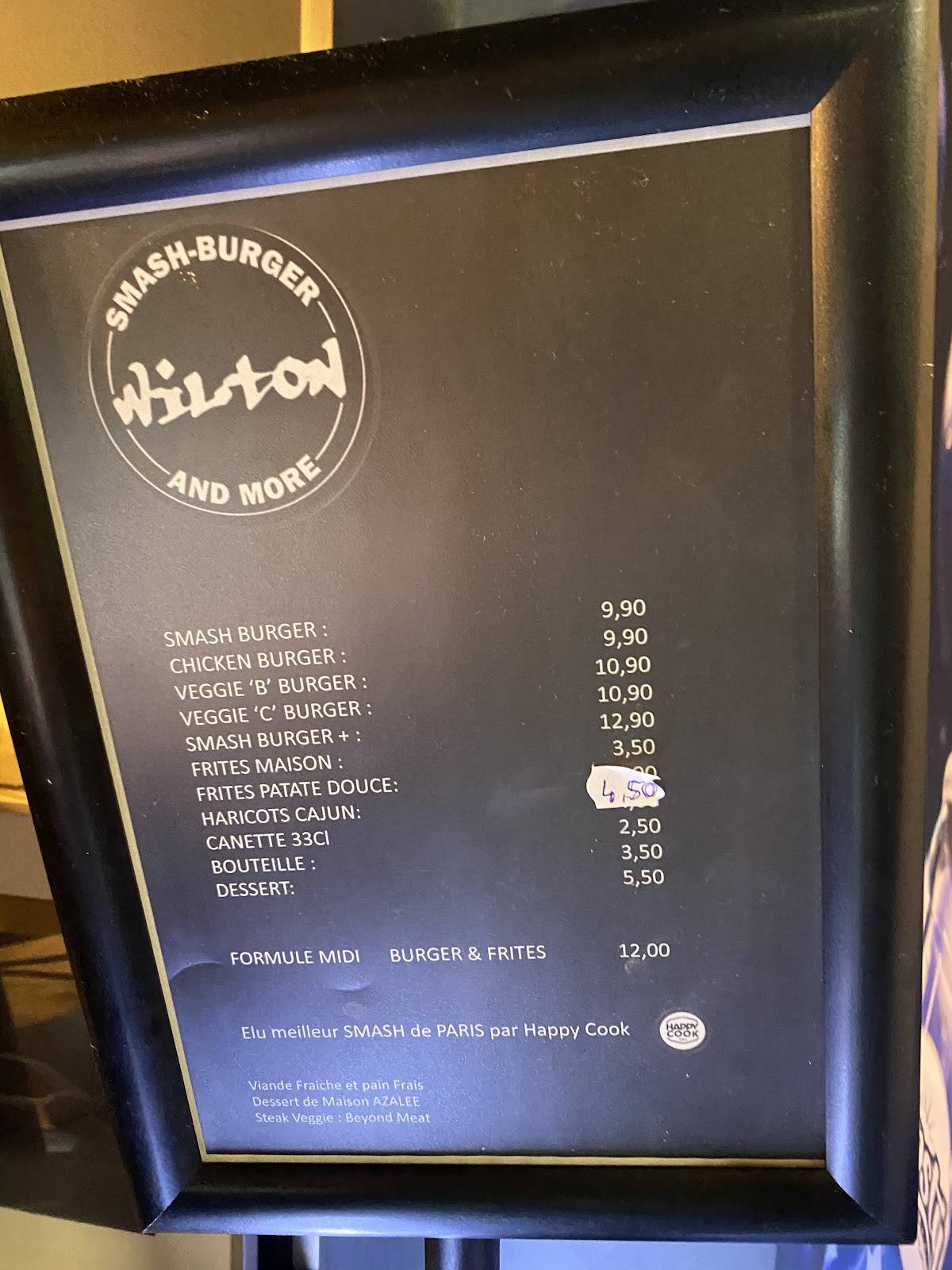 Menu de WILTON