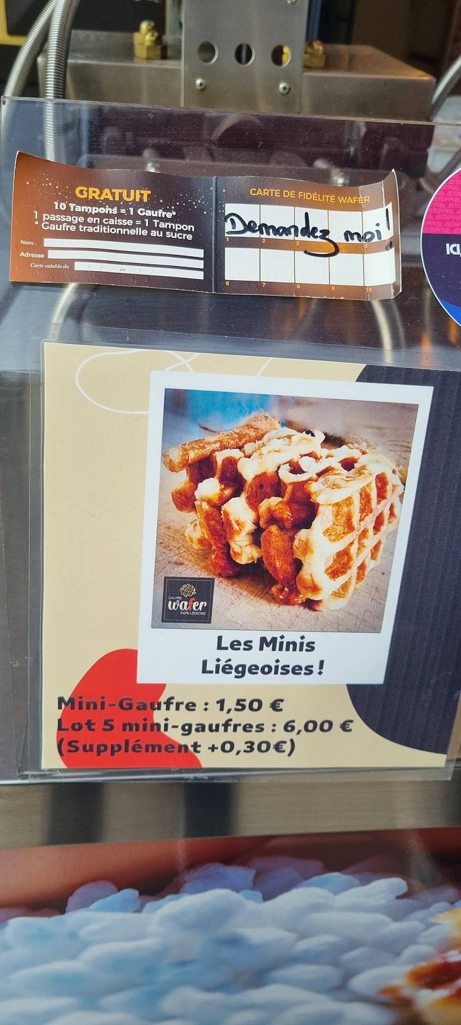 Menu de Wafer