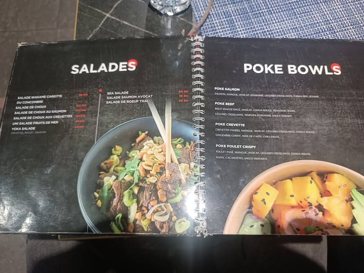 Menu de Yoka Sushi Agdal