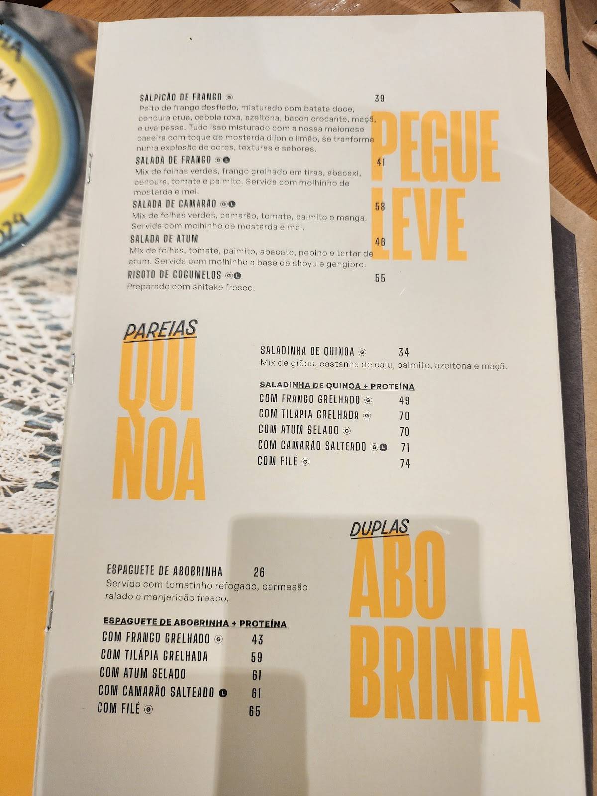 Zeh Cozinha cardápio