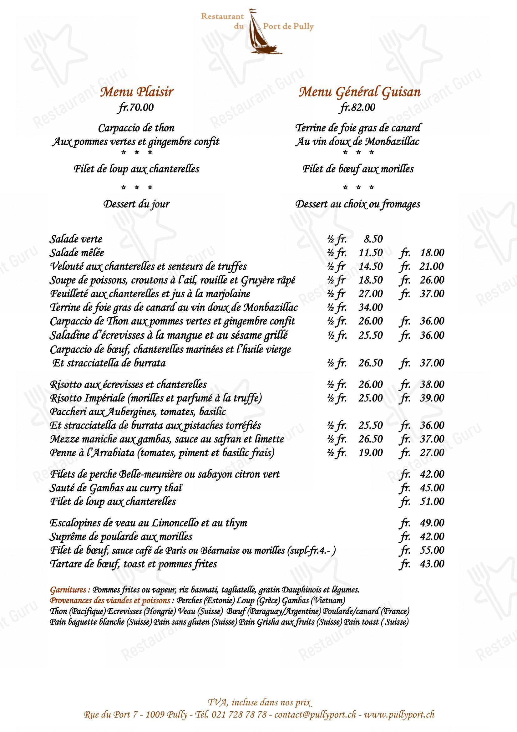 Детское per Restaurant du Port de Pully ristorante