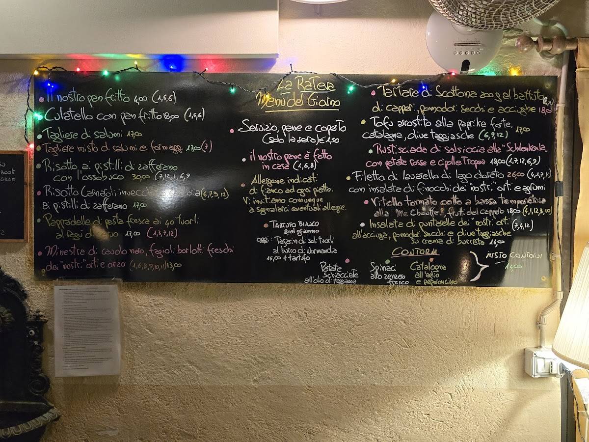 Menu di la Ratera 