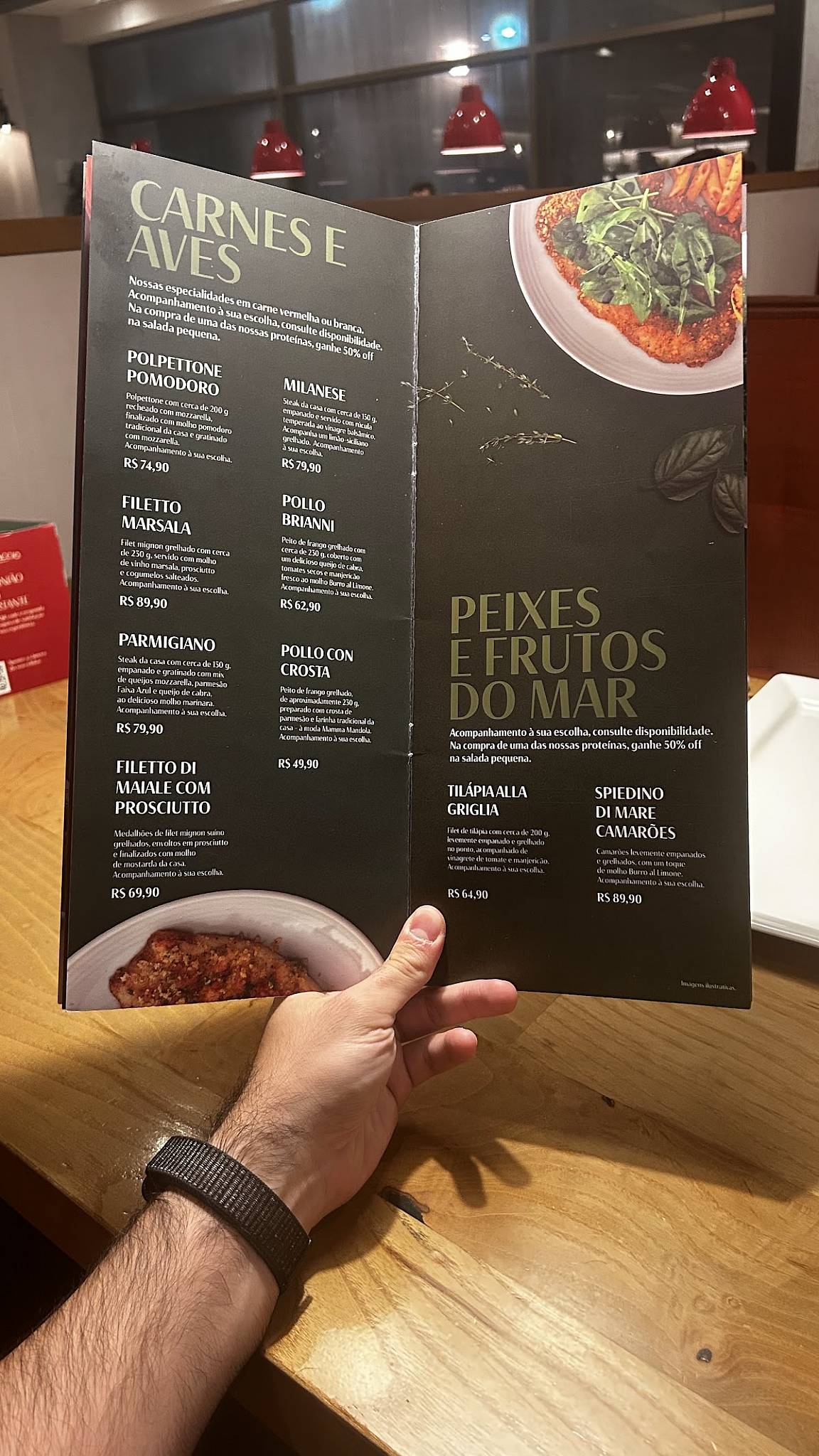 Abbraccio Cucina Italiana cardápio