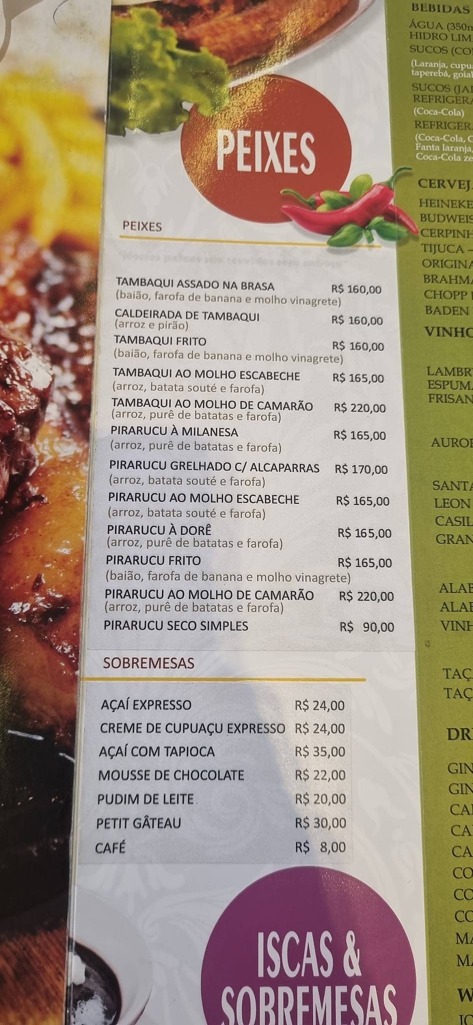 Bom Prato cardápio
