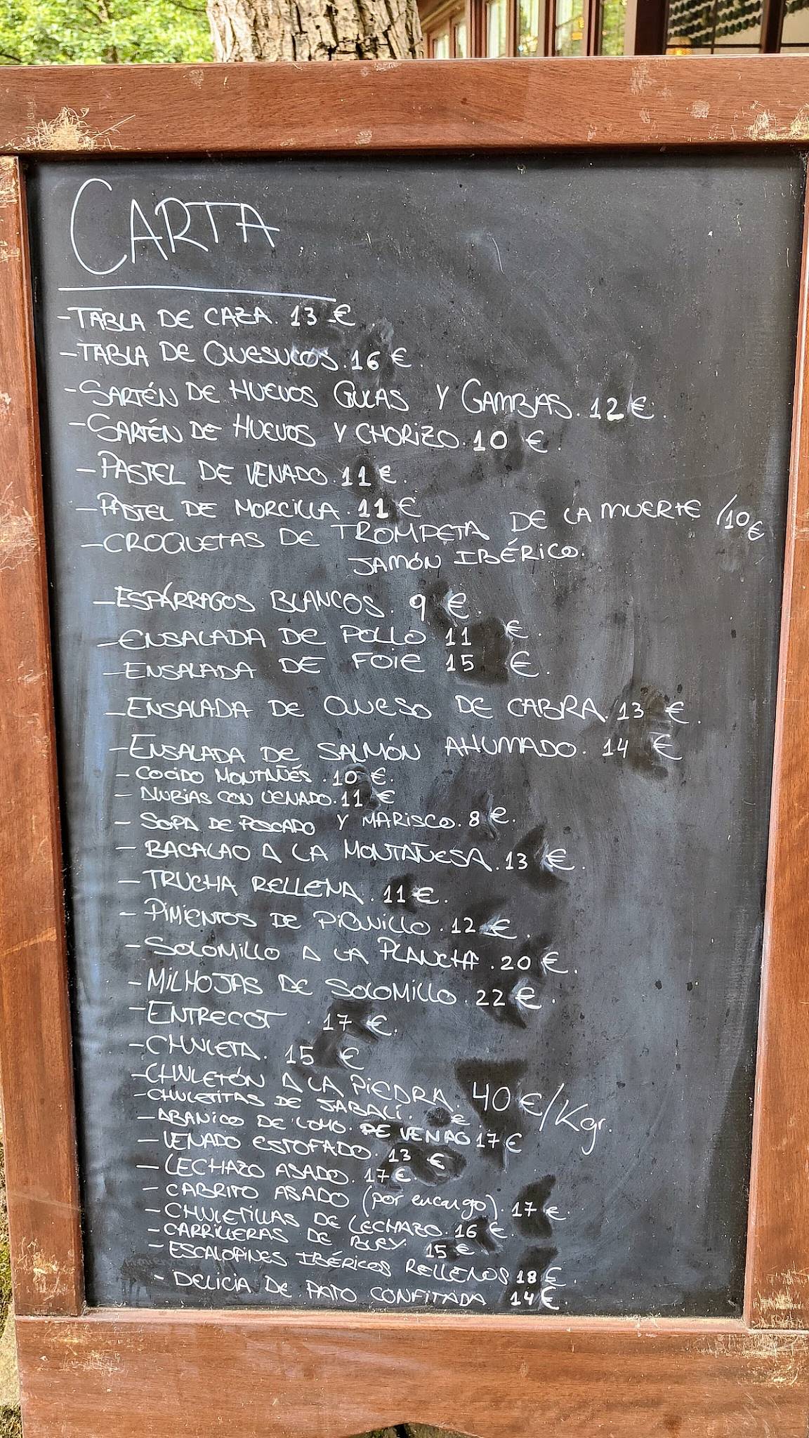 Menu at Restaurante El Puente, Bárcena Mayor, barrio el puente sin numero