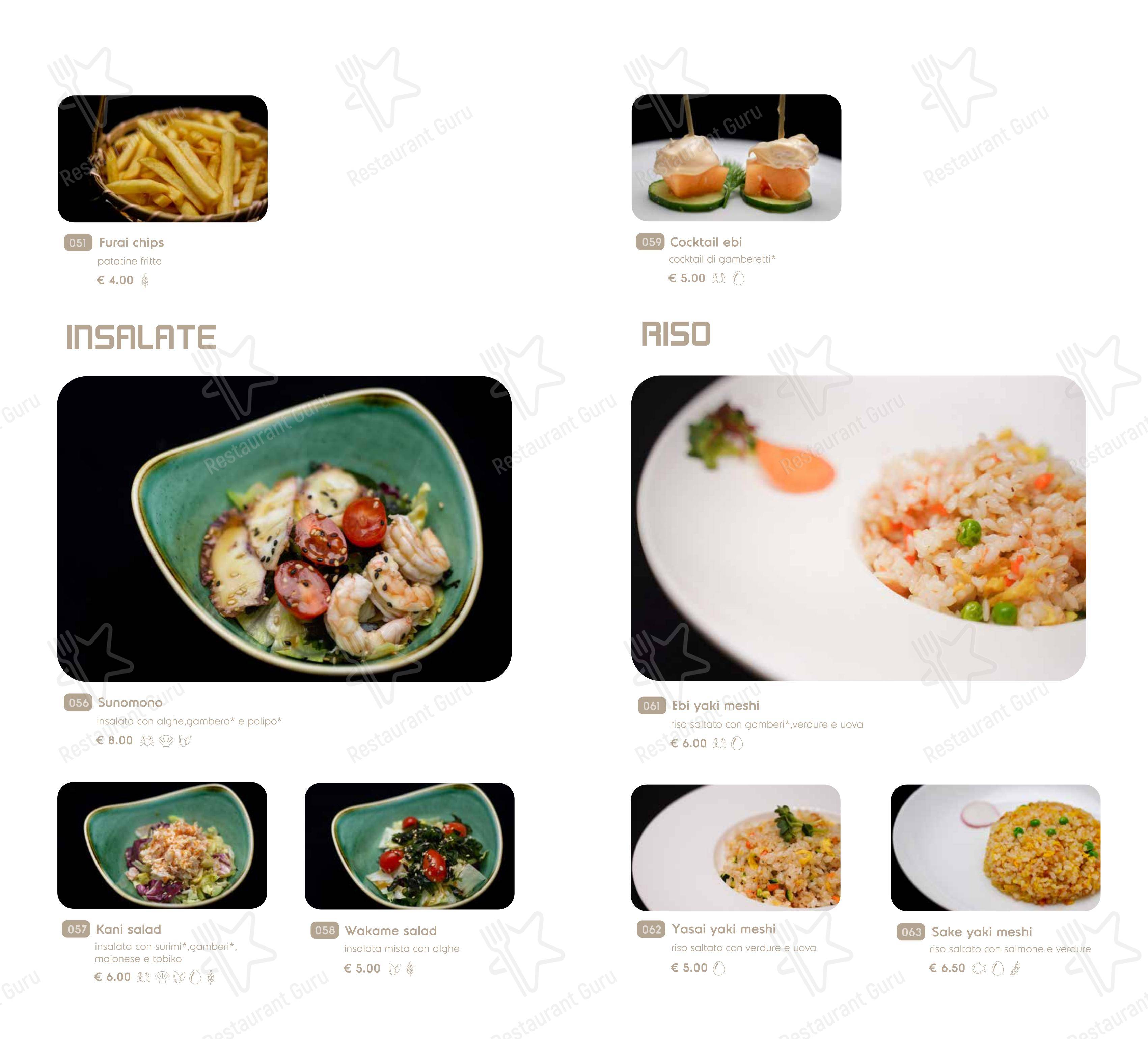 Menu per Hayashi Cremona ristorante