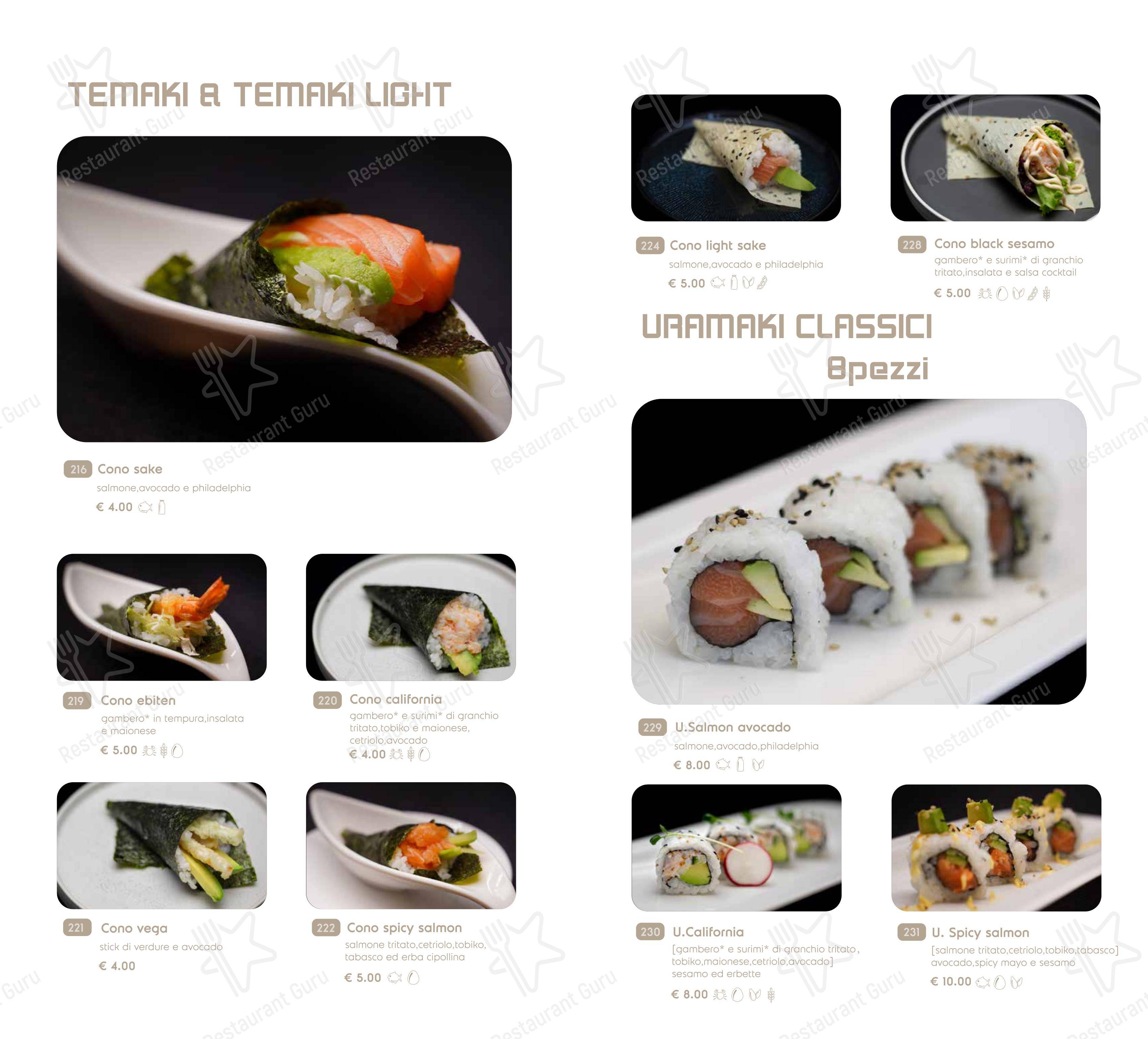 Hayashi Cremona in Cremona - Menu