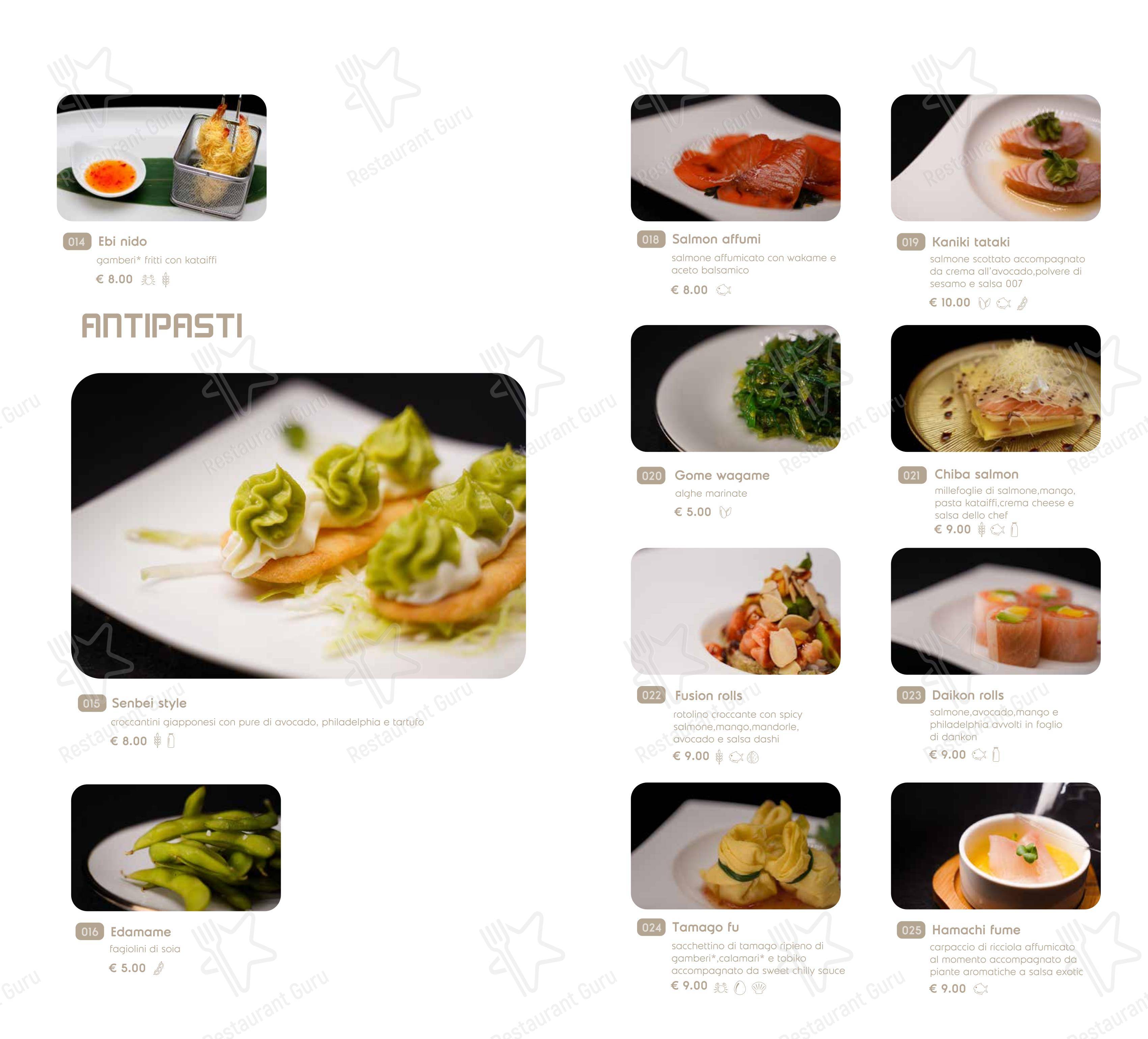 Основное меню per Hayashi Cremona ristorante