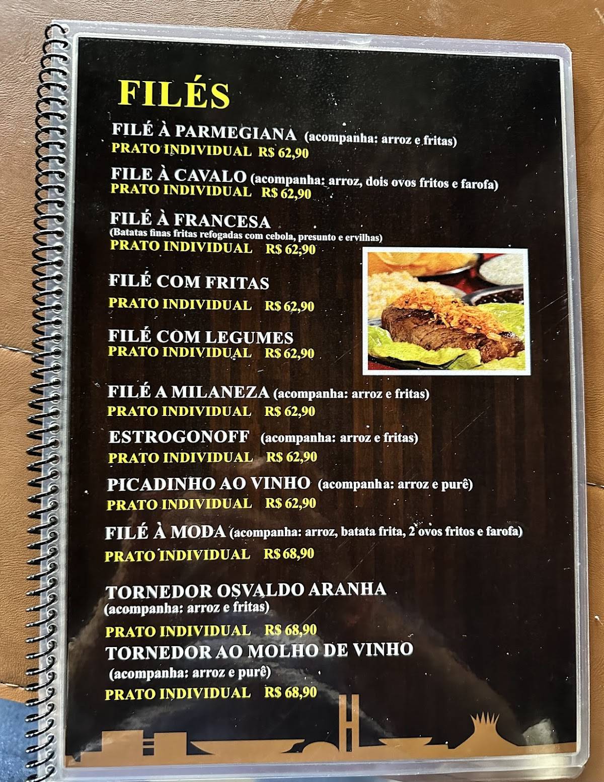 Restaurante Ki-Filé Cavalcante cardápio