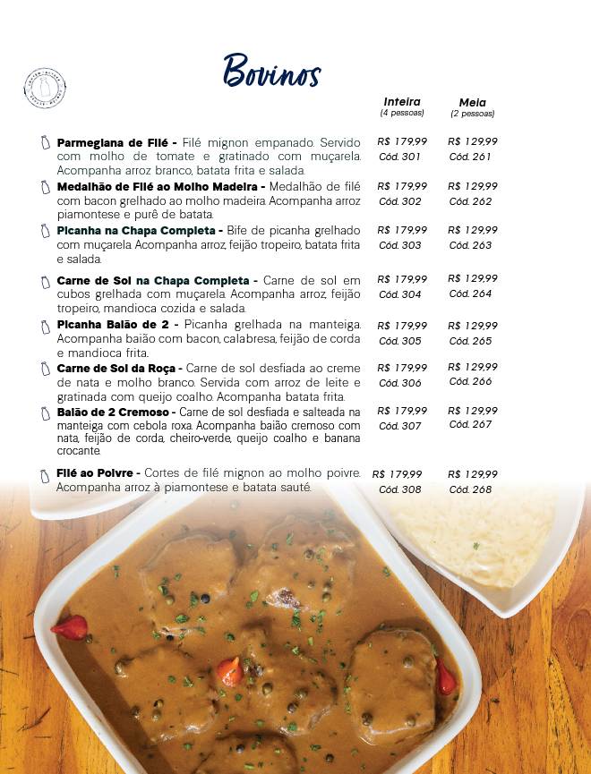 Potiguar Unidade Uberlândia cardápio