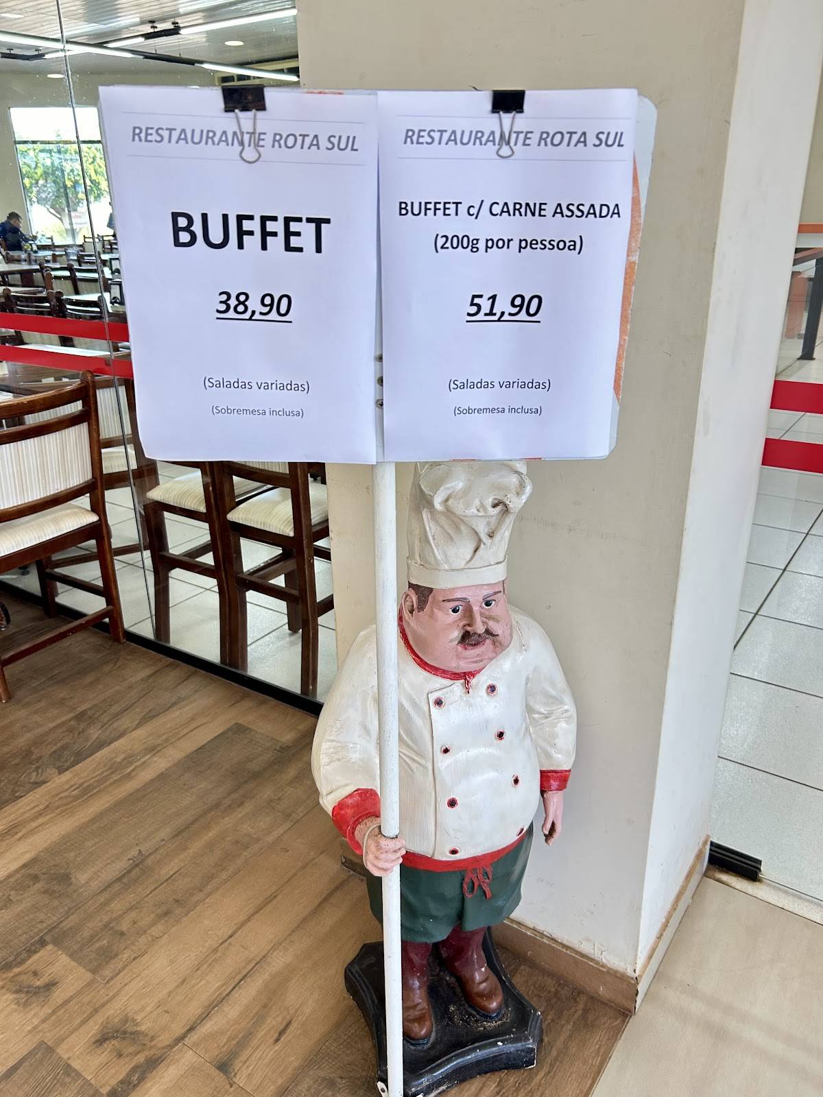 Restaurante Rota Sul cardápio
