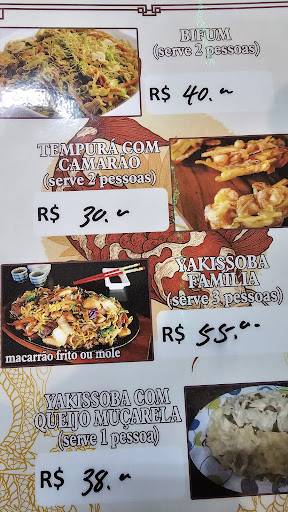 Restaurante oriental - CASA DO YAKISSOBA cardápio