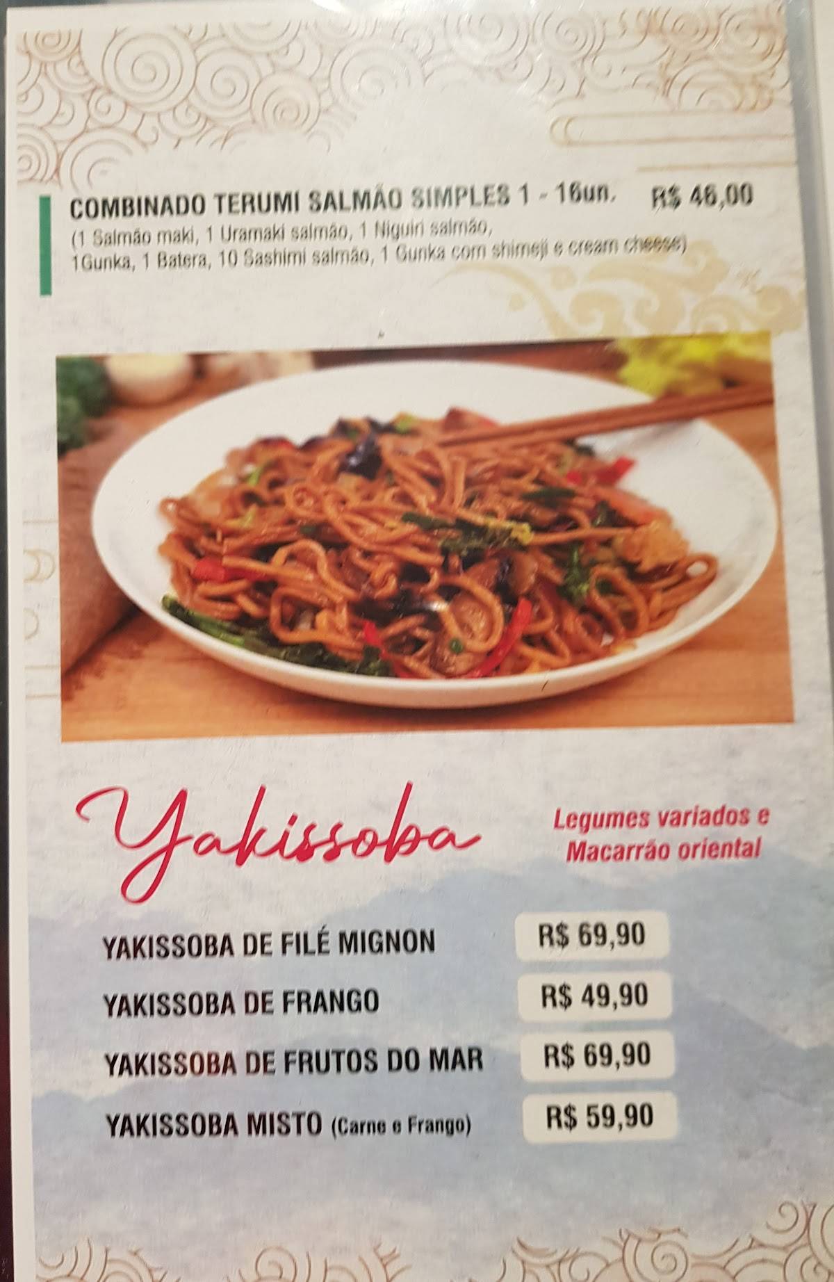 Terumi Sushi Ribeirão Pires cardápio