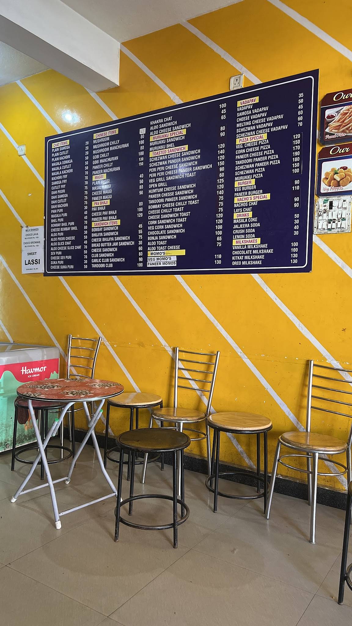 Ridhi Sidhi Chat House menu