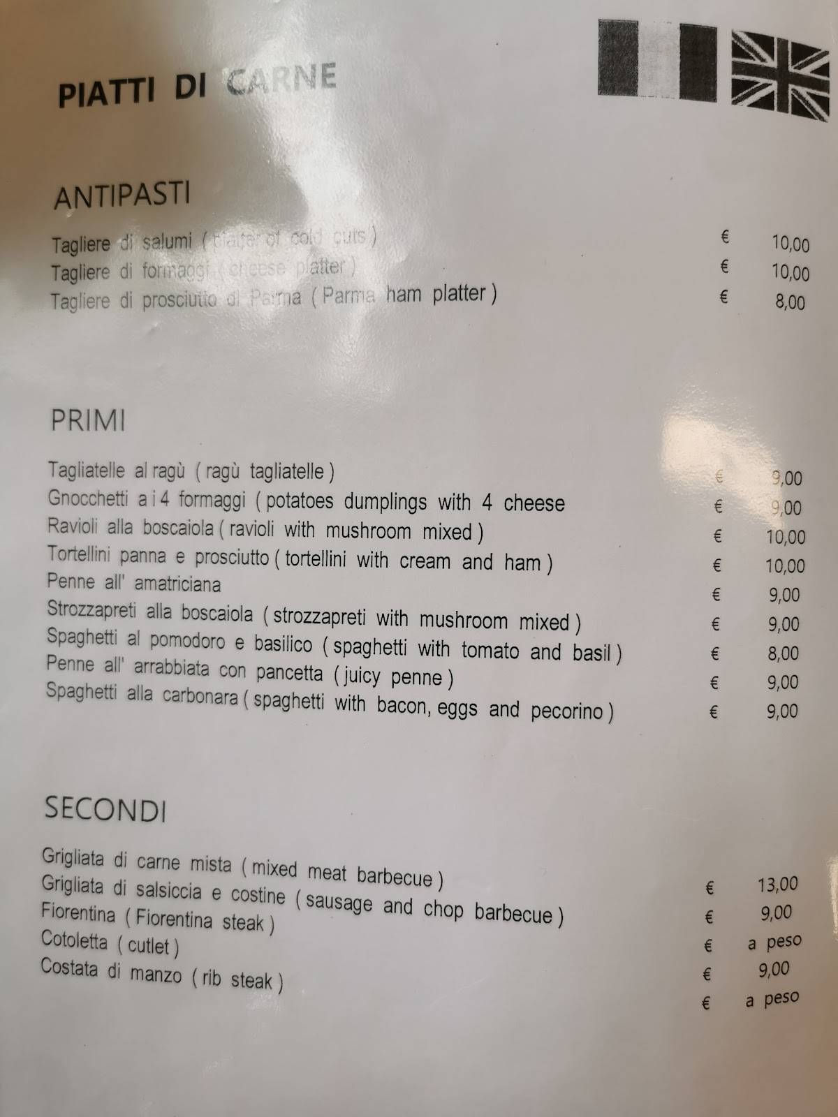 Menu di M.G 