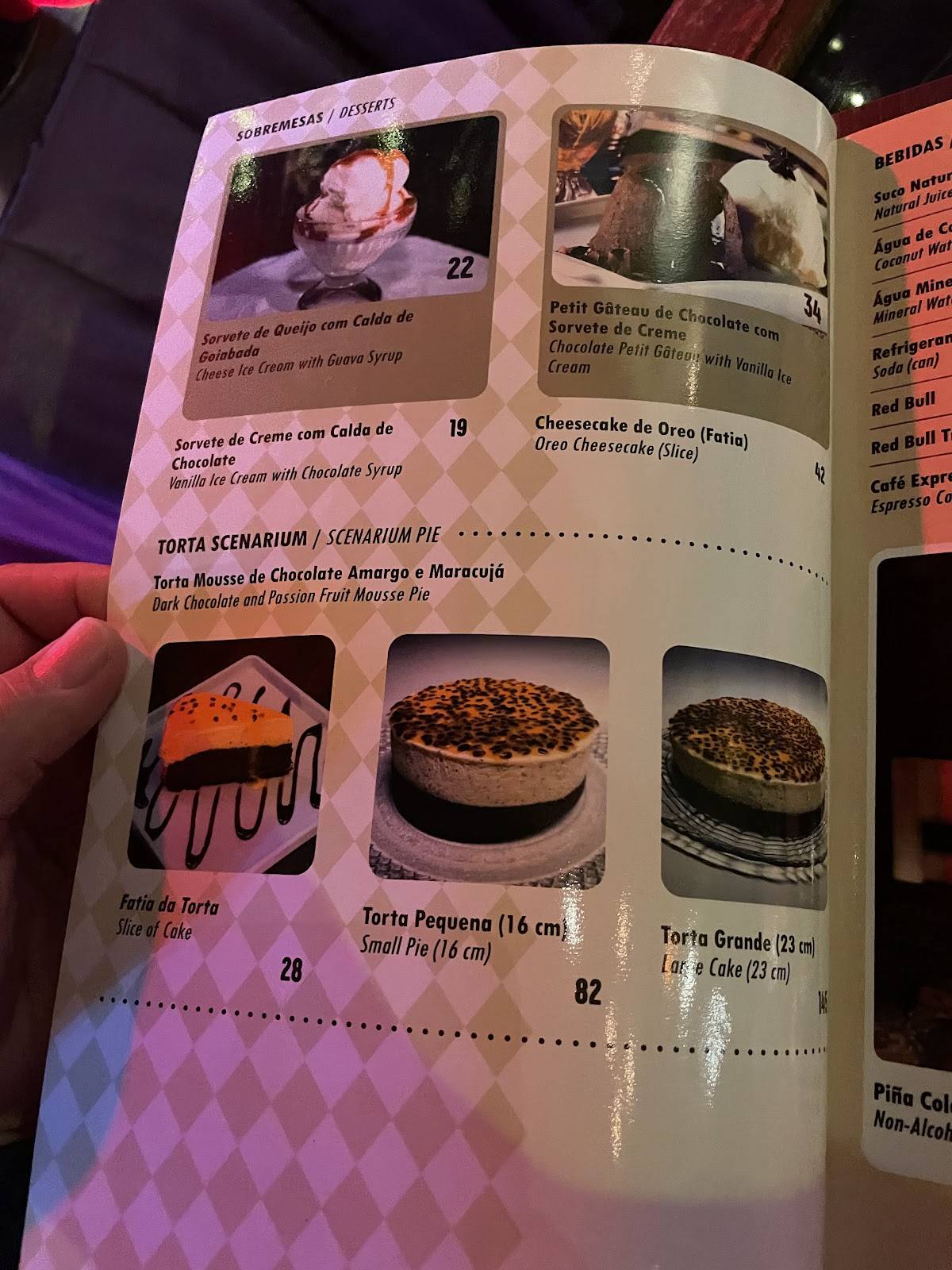 Rio Scenarium cardápio