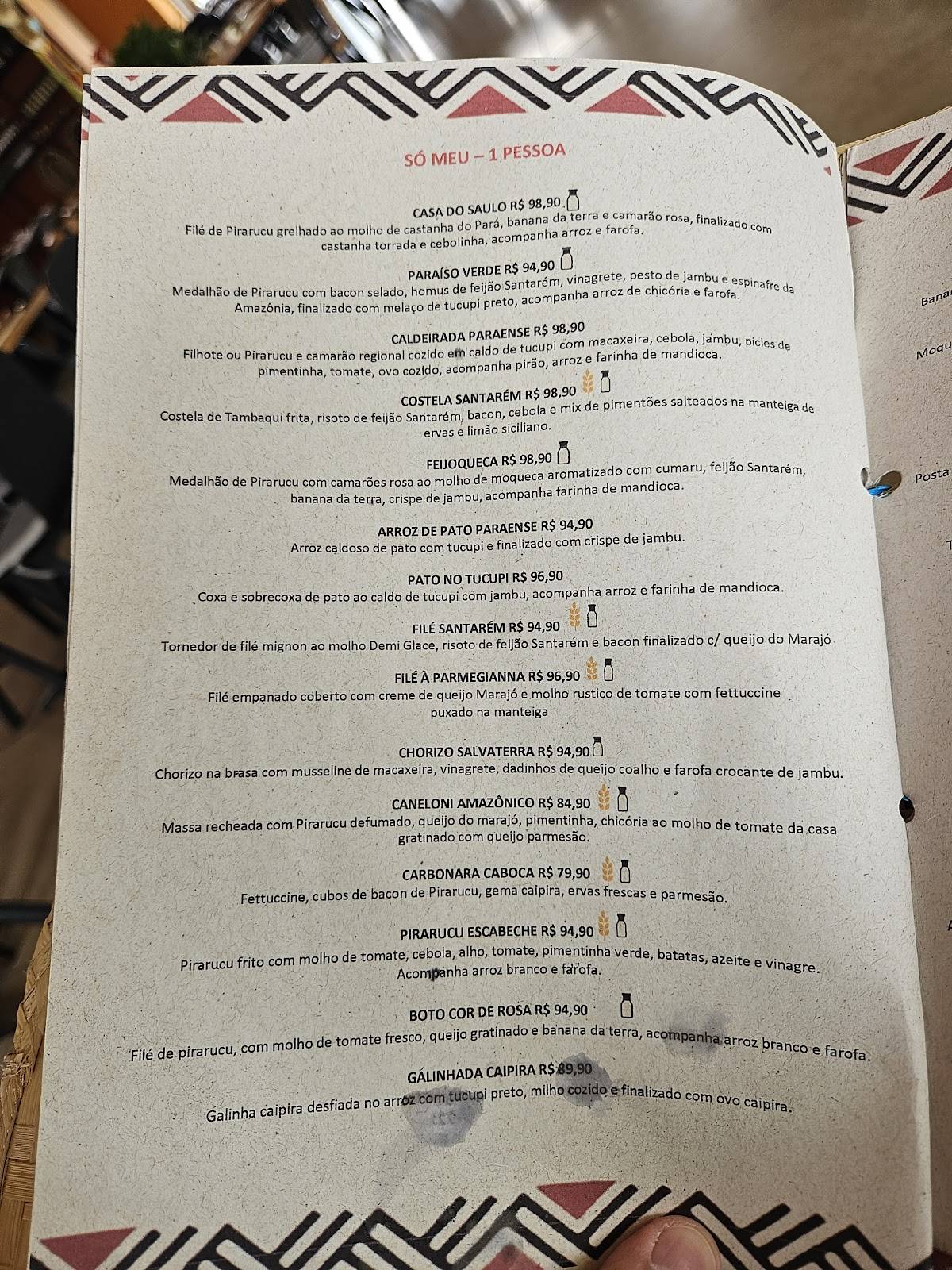 Casa do Saulo Museu do Amanhã cardápio