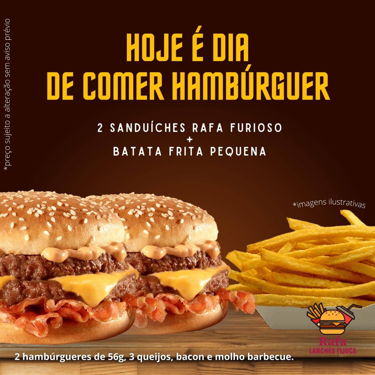 Rafa Lanches Tijuca cardápio