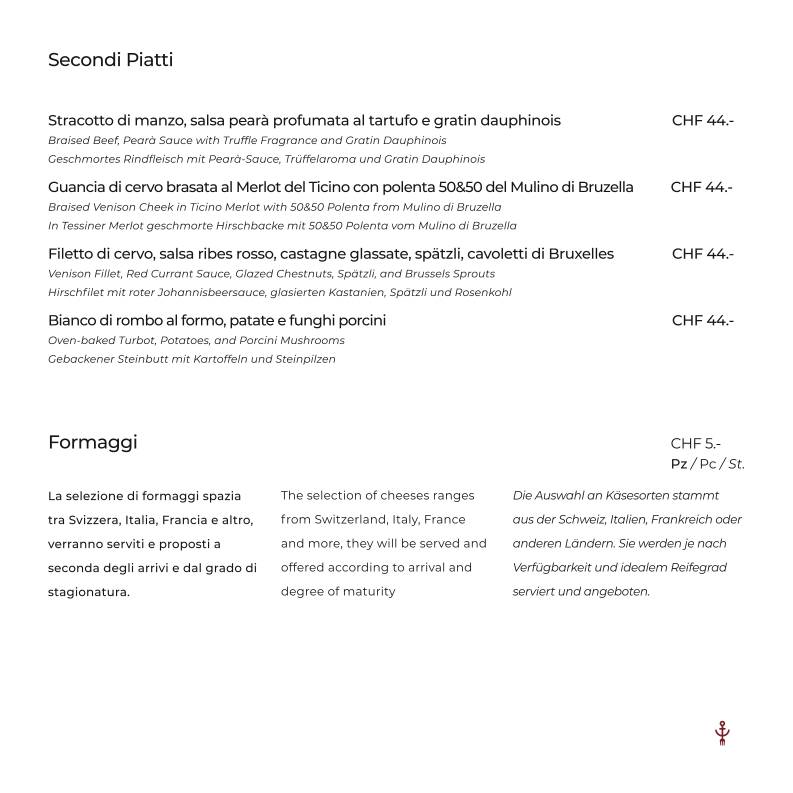 Menu di Ristorante Battello di Marco Silvestro 